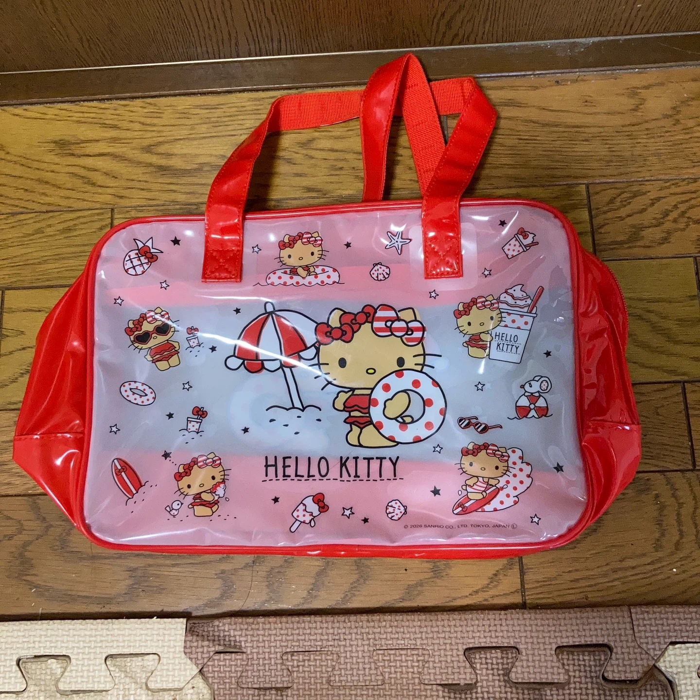 日焼け キティ プールバッグの写真2枚目