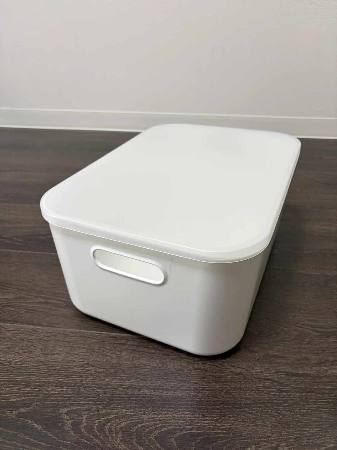 無印良品 やわらかポリエチレンケース中 フタ付き