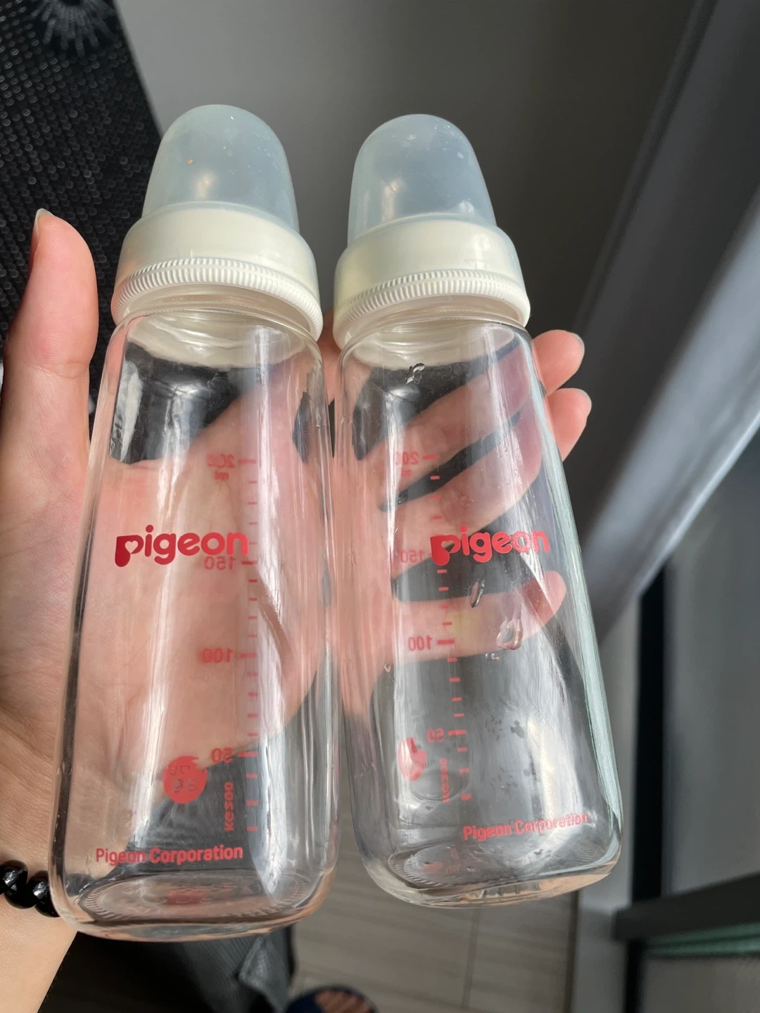 ピジョン 哺乳瓶 ガラス 2本セット