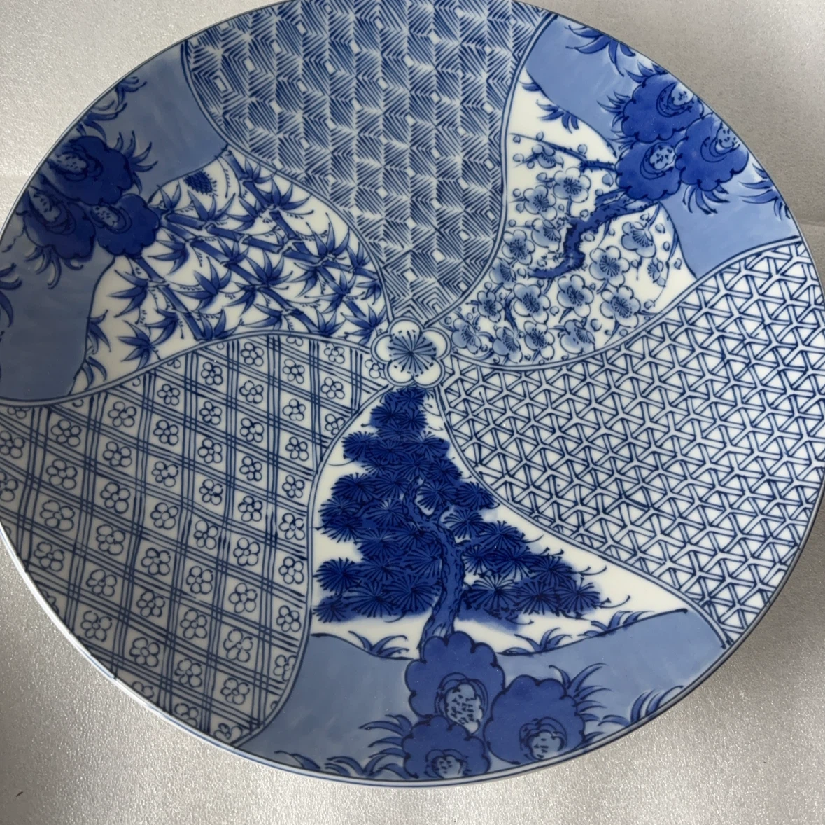 有田焼 萬一郎 染付 大皿 和食器