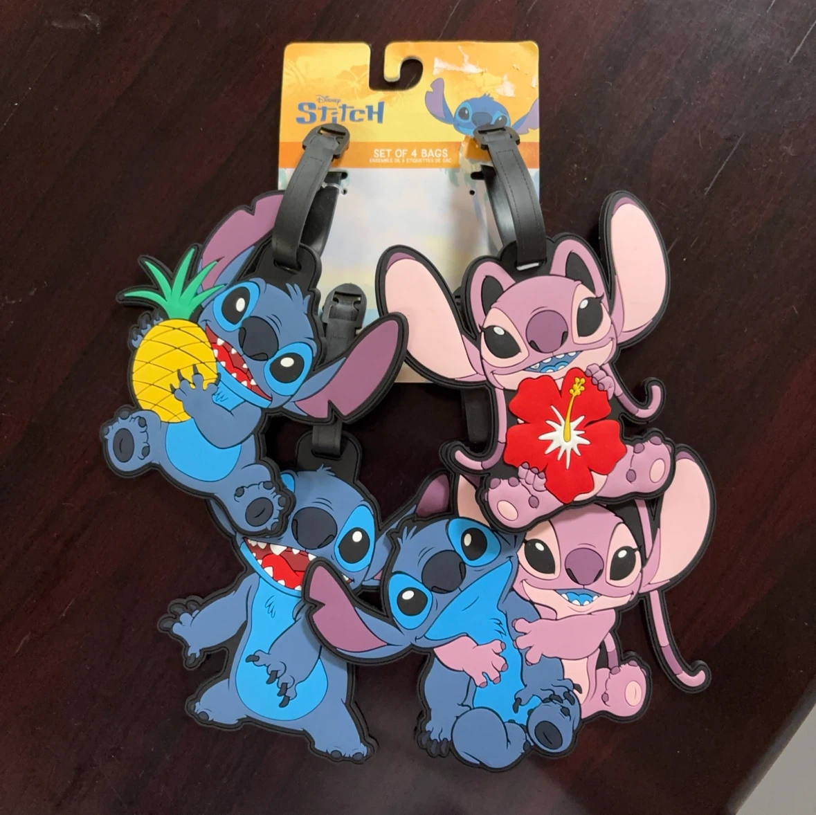ディズニー スティッチ ラゲッジタグ 4点セット