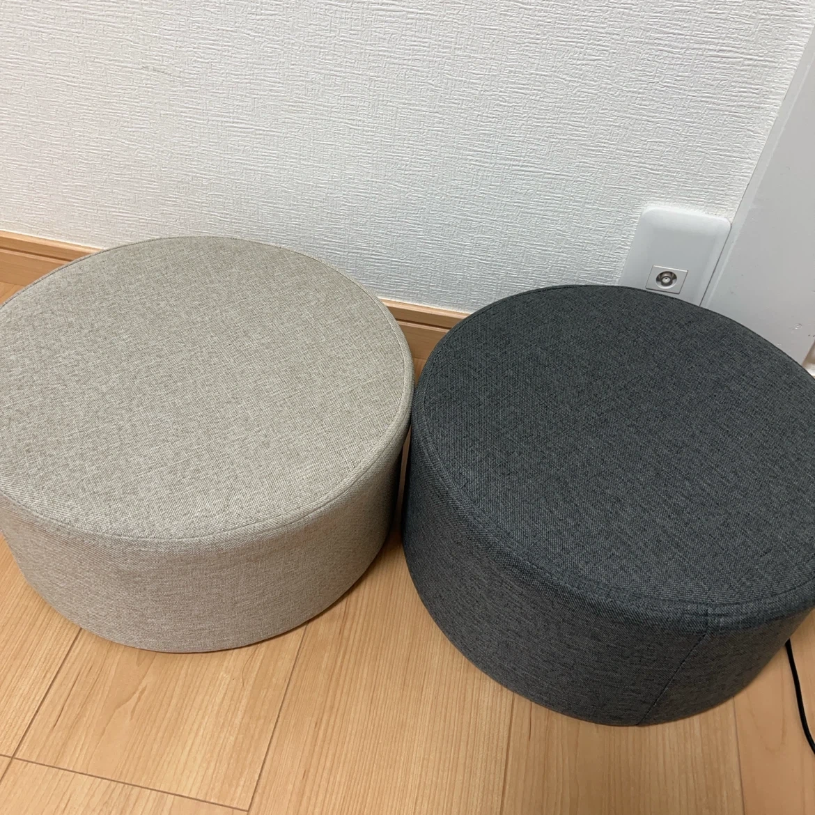 円形クッションスツール 2個セット