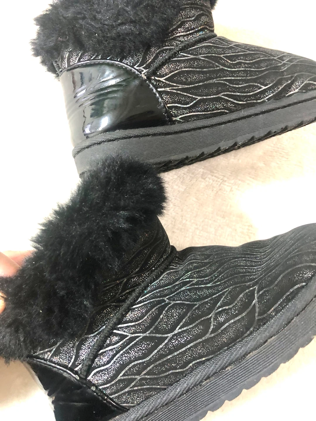 👧💕黒のブーツ、サイズ:18cm🌟✨の写真2枚目
