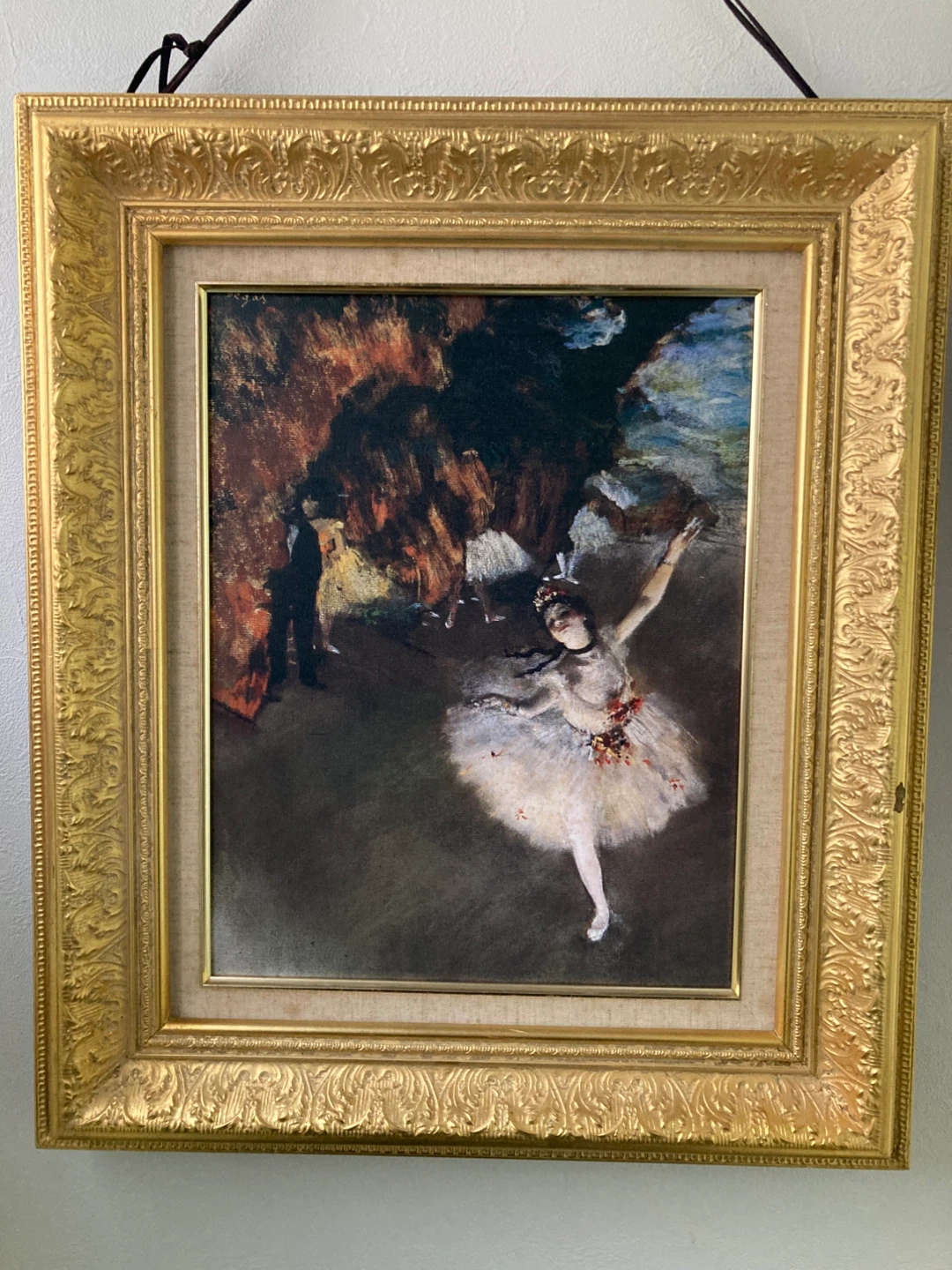 ドガ 踊り子 絵画 複製 額縁入り