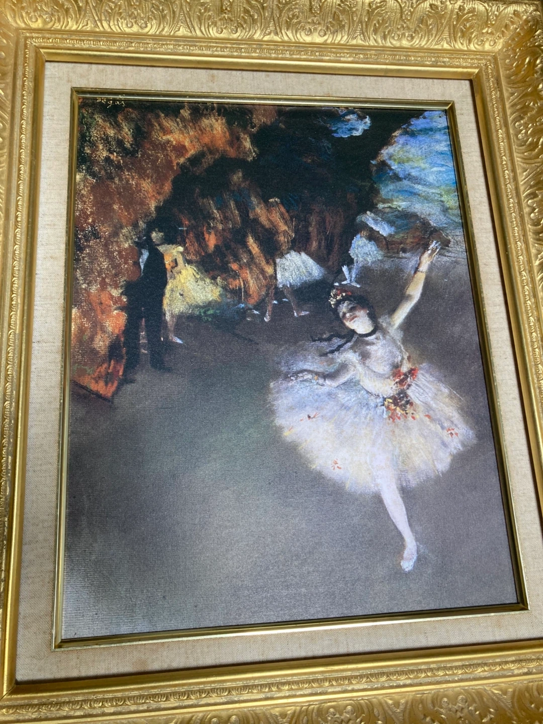 ドガ 踊り子 絵画 複製 額縁入りの写真3枚目
