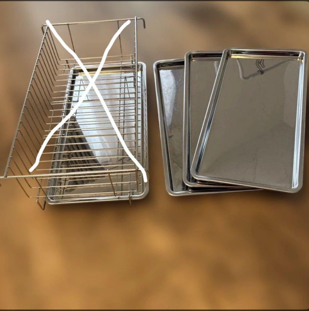 川口工器 水切りラック用ステンレス製 トレン3枚 hay ikea