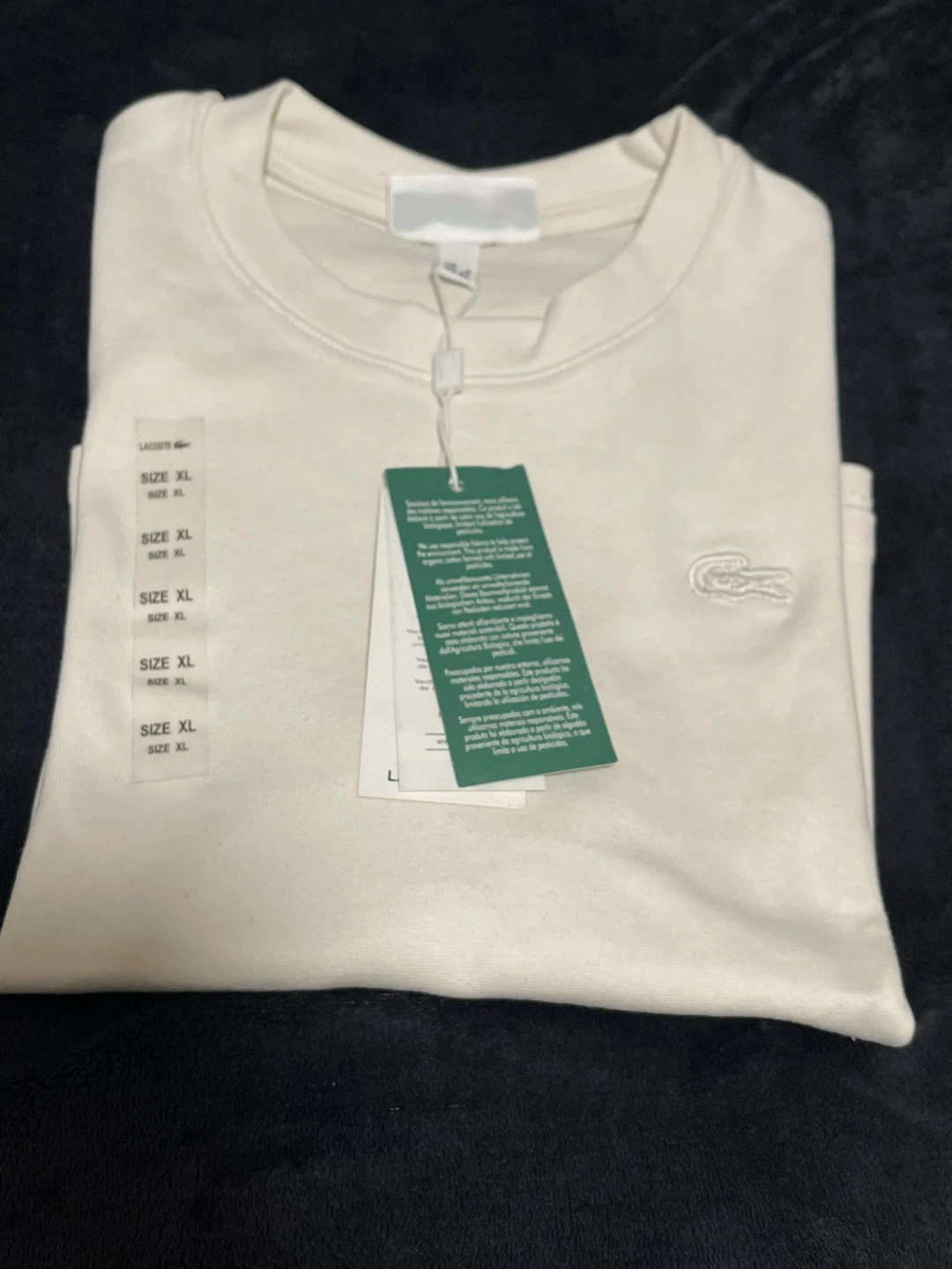 ラコステ Tシャツ ホワイト XLの写真2枚目