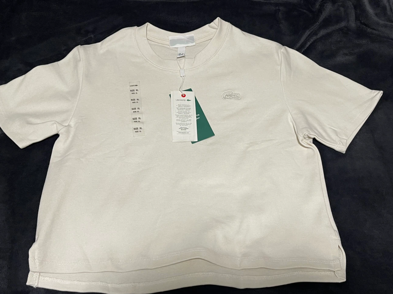 ラコステ Tシャツ ホワイト XLの写真5枚目