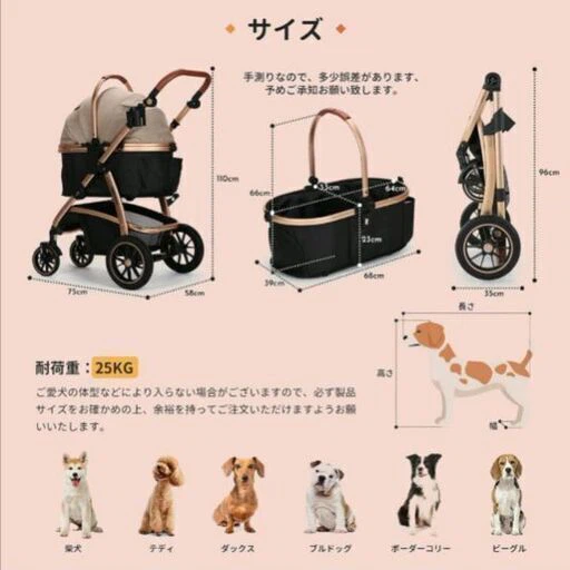 SKISOPGO ペット用バギー カートの写真5枚目