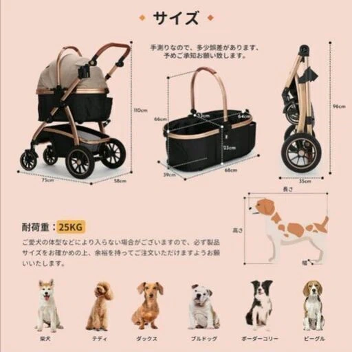 SKISOPGO ペット用バギー カートの写真5枚目