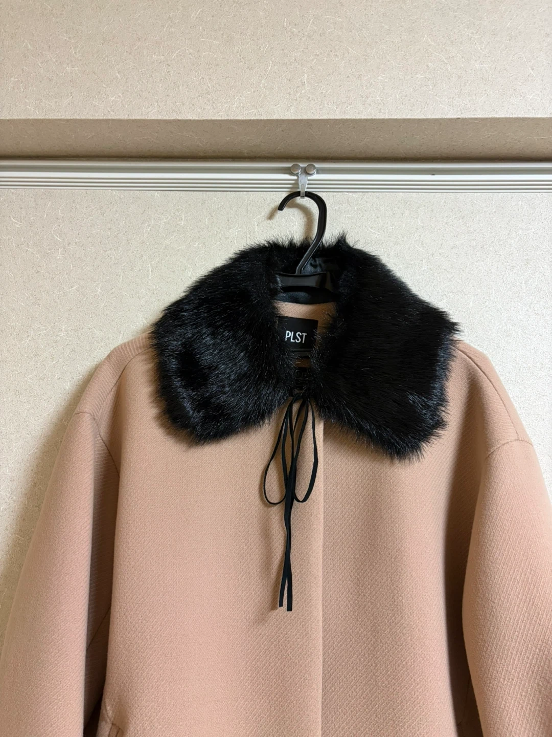 フェイクファー ティペット 付け襟 ブラックの写真3枚目