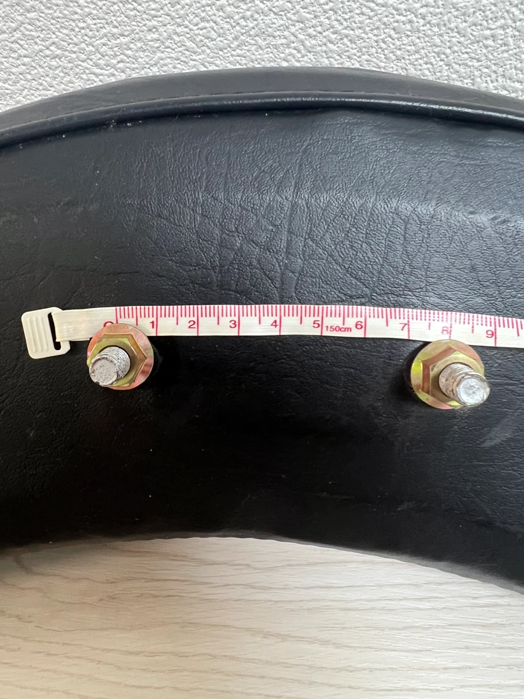 バックレスト パッド バイク用 ブラックの写真6枚目