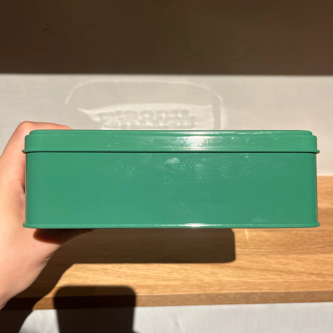 バター ビスケット 空き缶 グリーンの写真4枚目