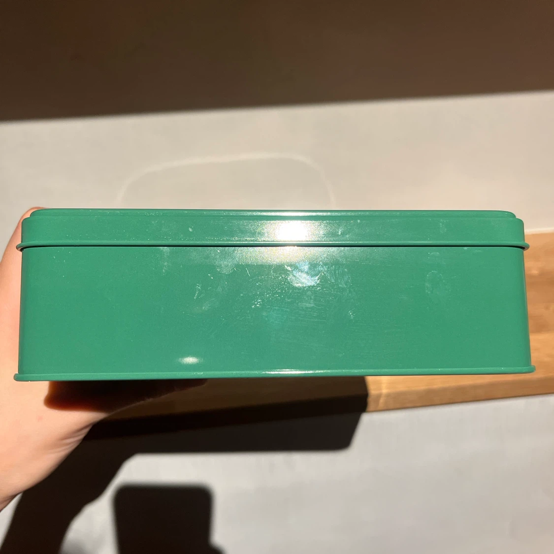 バター ビスケット 空き缶 グリーンの写真6枚目