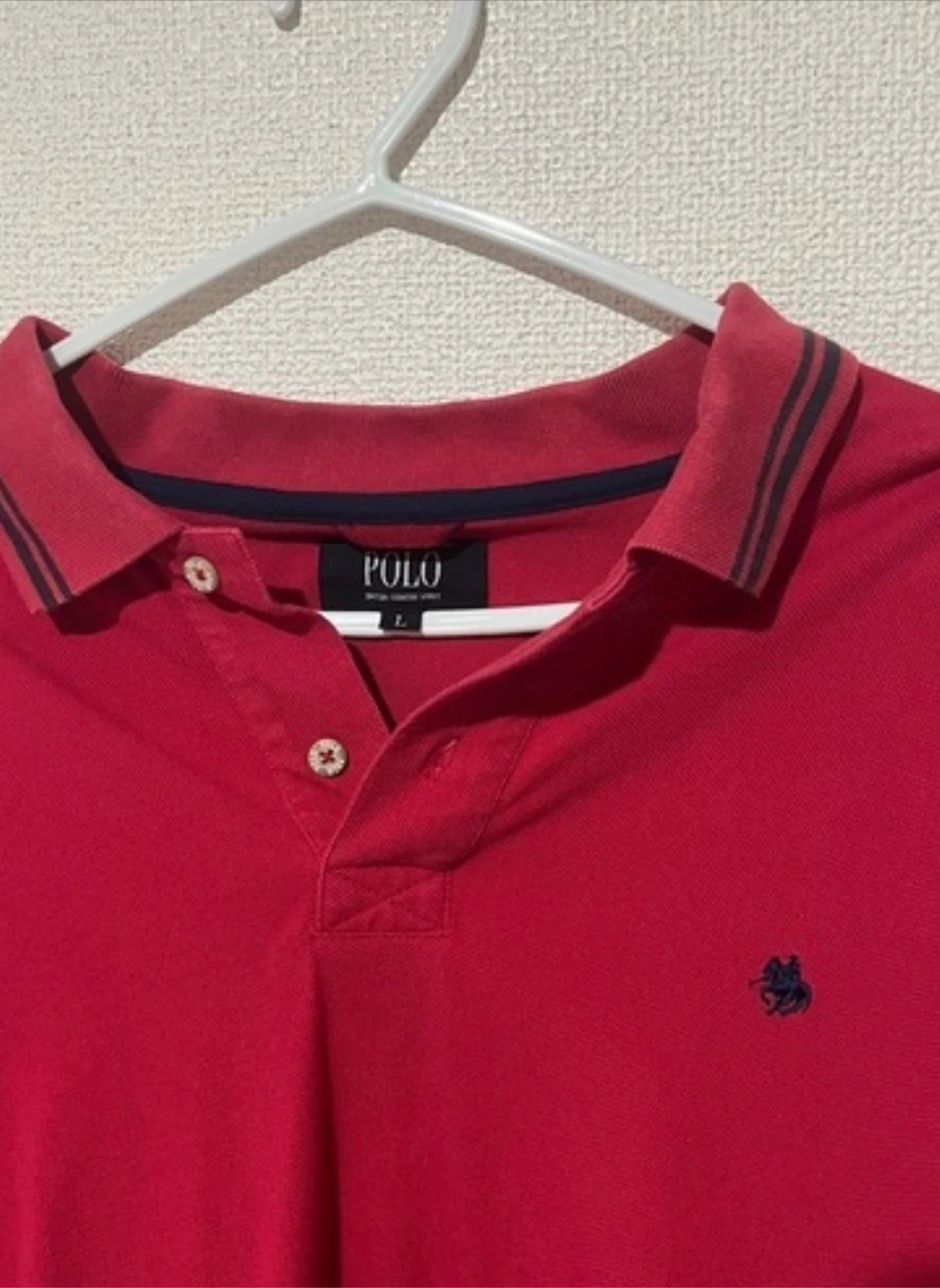 Polo ラルフローレン ポロシャツ　長袖　赤の写真2枚目
