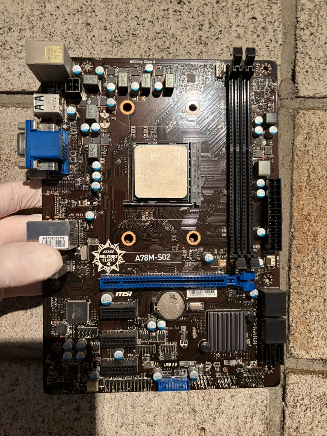 MSI マザーボード A78M-S02 CPU付