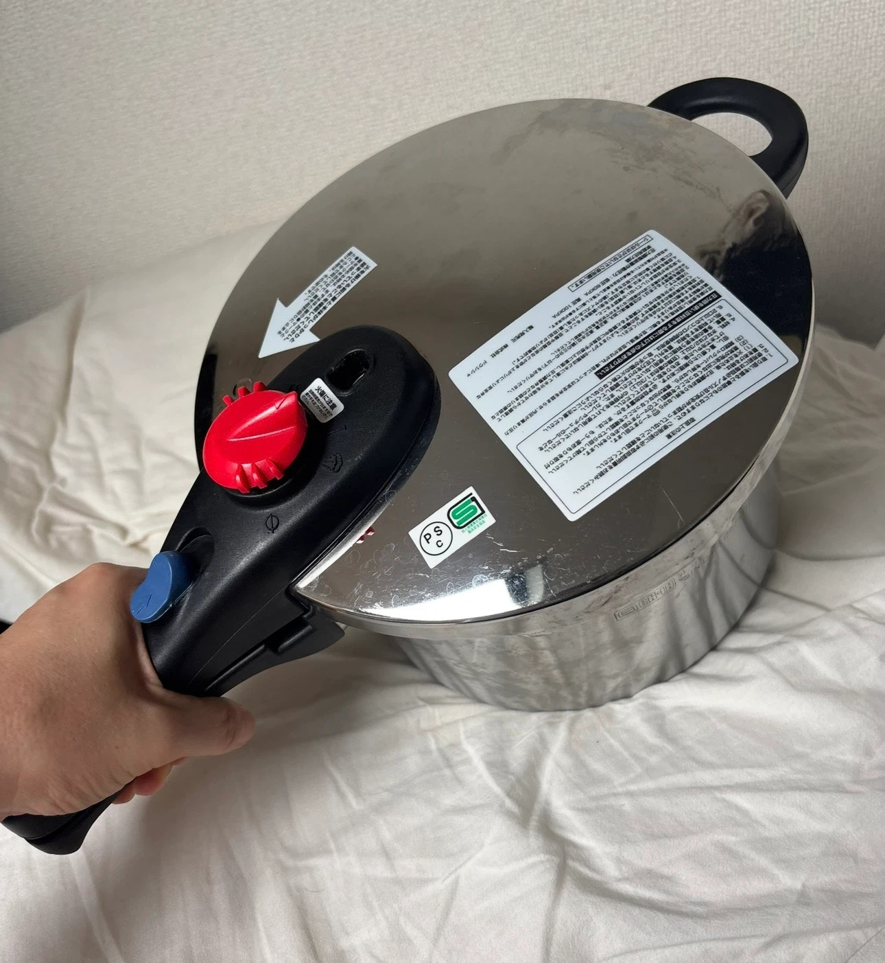 ドウシシャ 圧力鍋 ステンレス製4,5Lの写真4枚目
