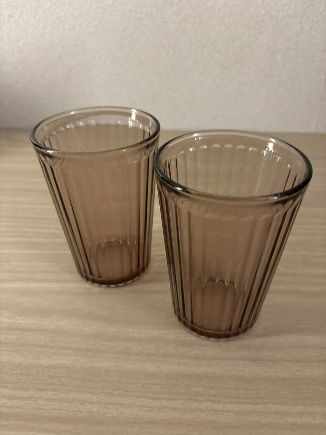 イケア グラス 2個セット ブラウン