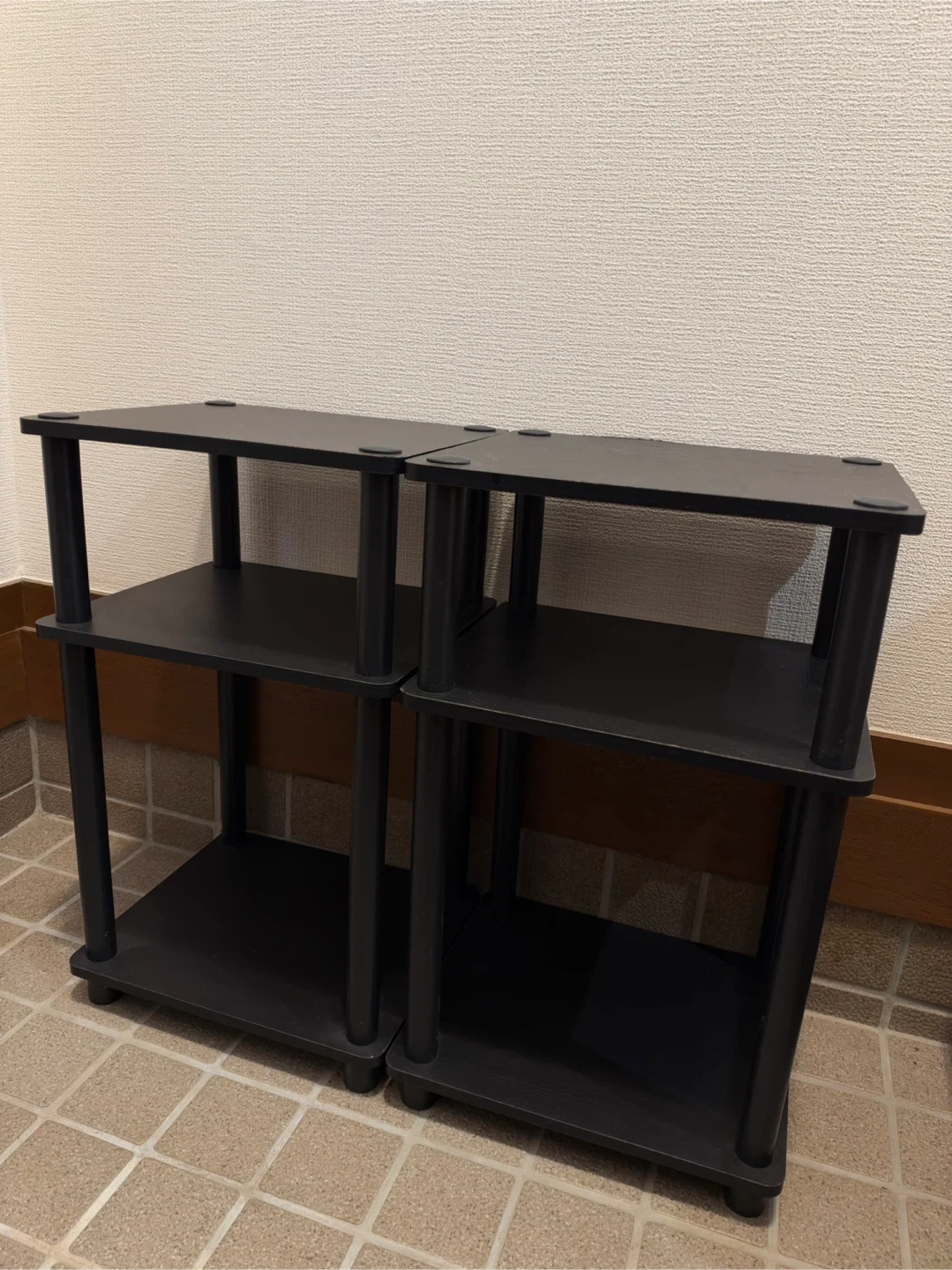 ミニラック 2個セット ブラック