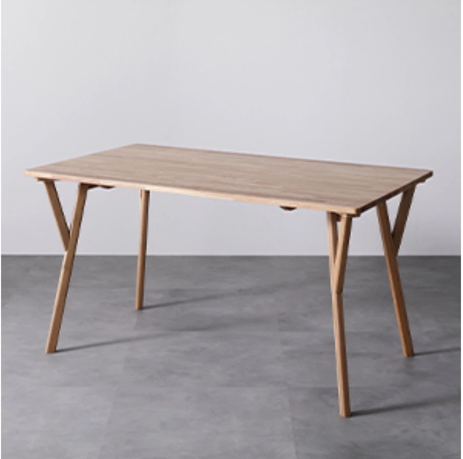 木製ダイニングテーブル 140cm ナチュラル