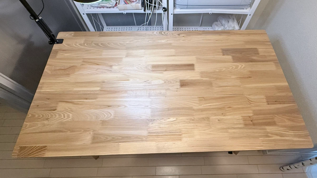 木製ダイニングテーブル 140cm ナチュラルの写真4枚目