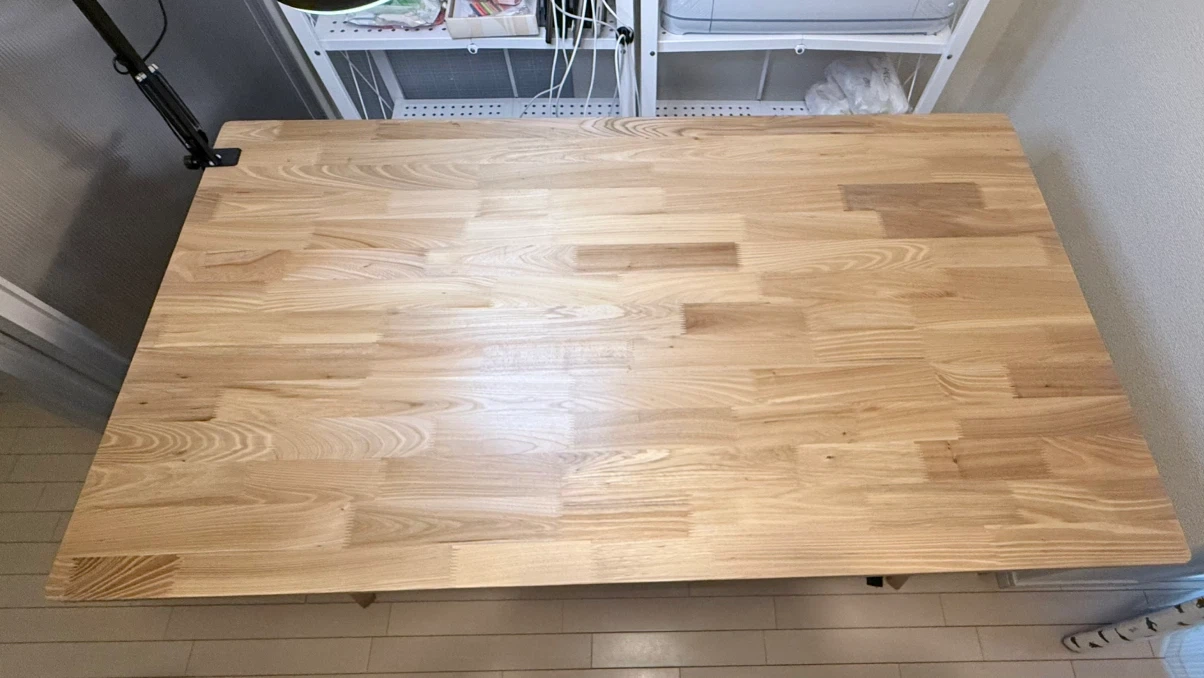 木製ダイニングテーブル 140cm ナチュラルの写真4枚目