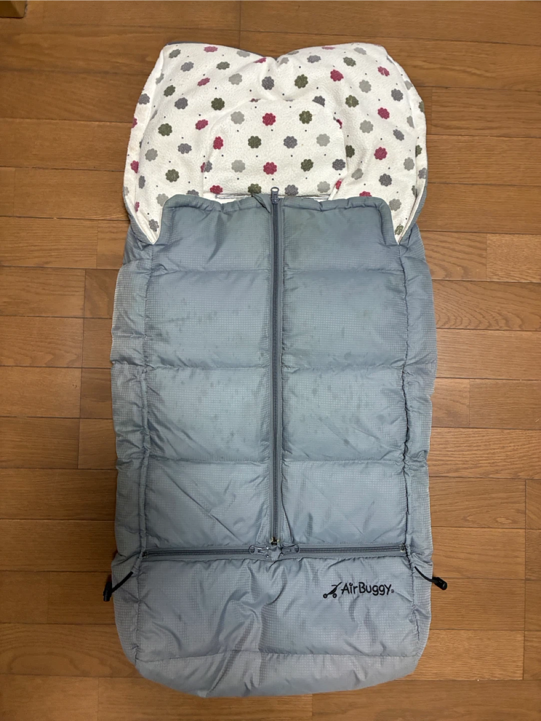 エアバギー ダウンフットマフ グレー