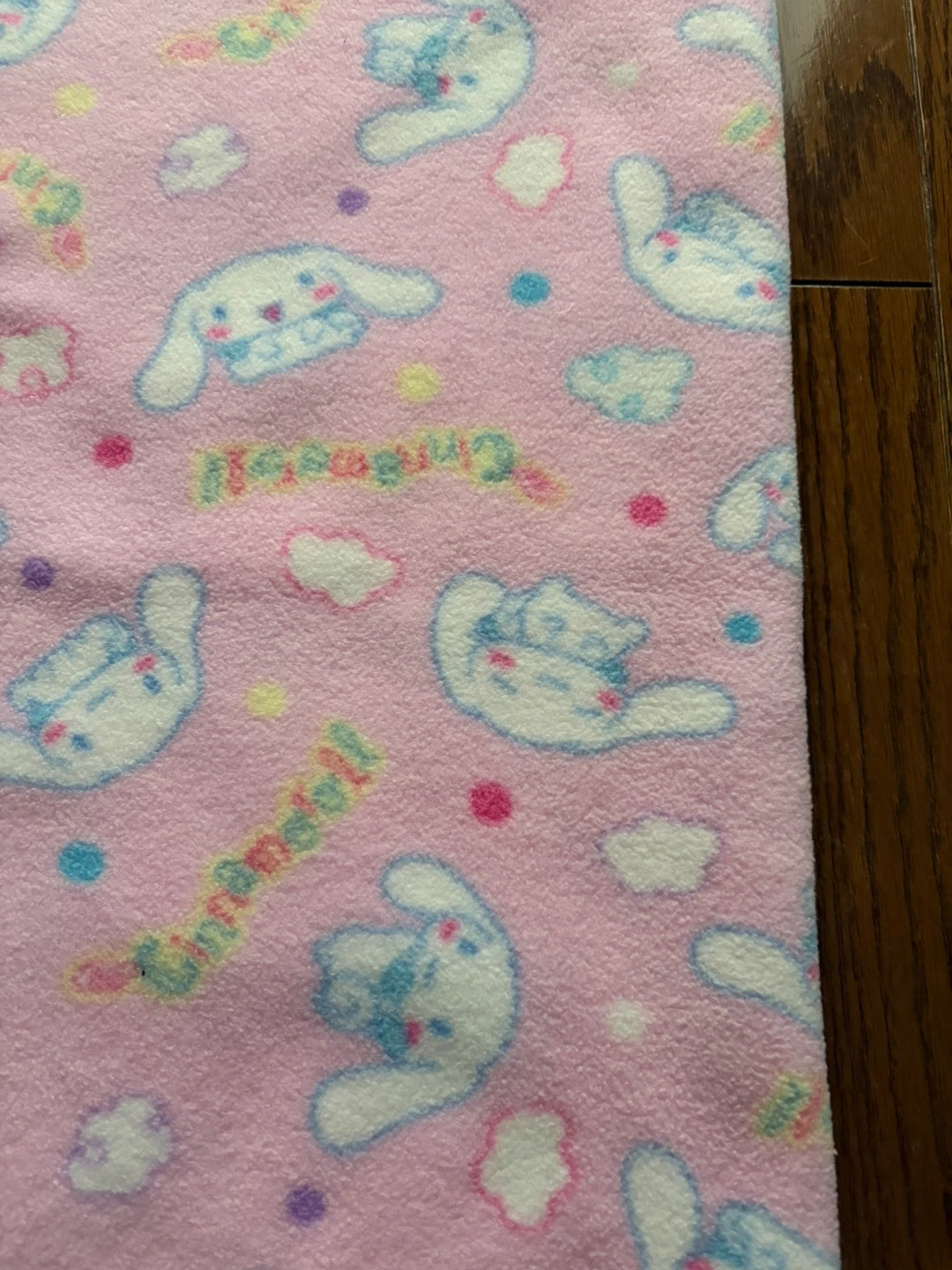 シナモロール フリース布地 ピンク