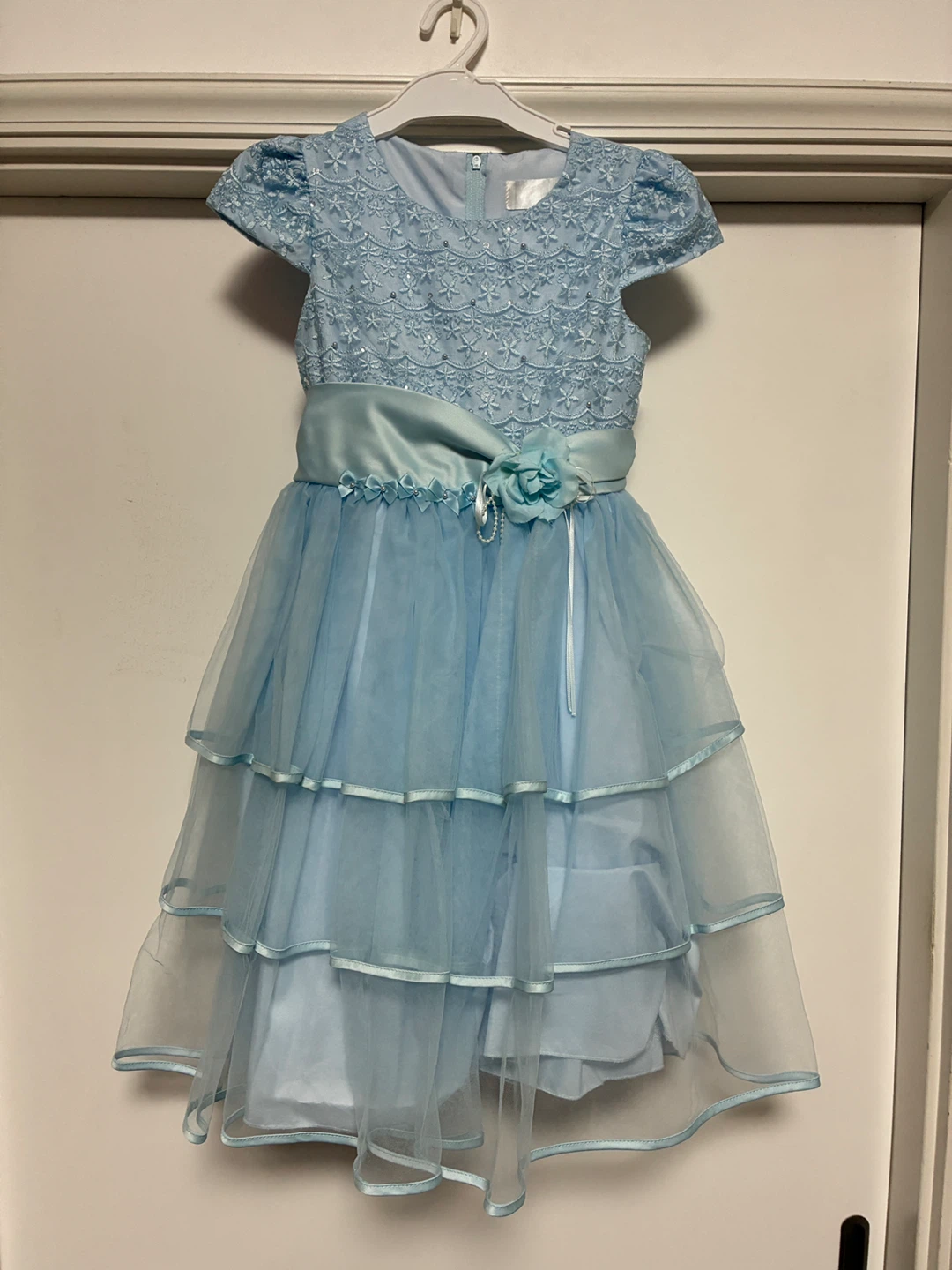 マザウェイズ　子供用 ドレス ライトブルー130cm
