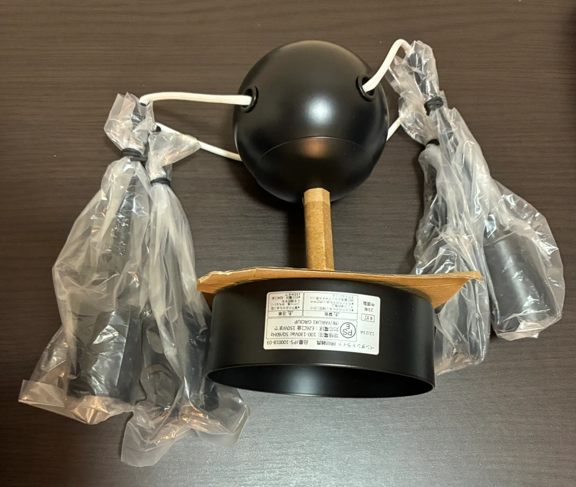ペンダントライト 天井 照明 シーリングスポットライト 電球別売り 黒 ブラック