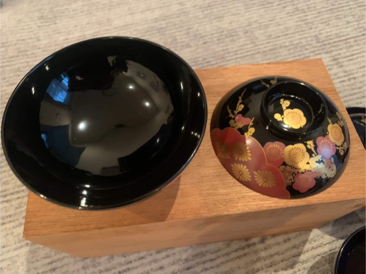 雲錦蒔絵 吸物椀 五客 玉峰漆房の写真2枚目