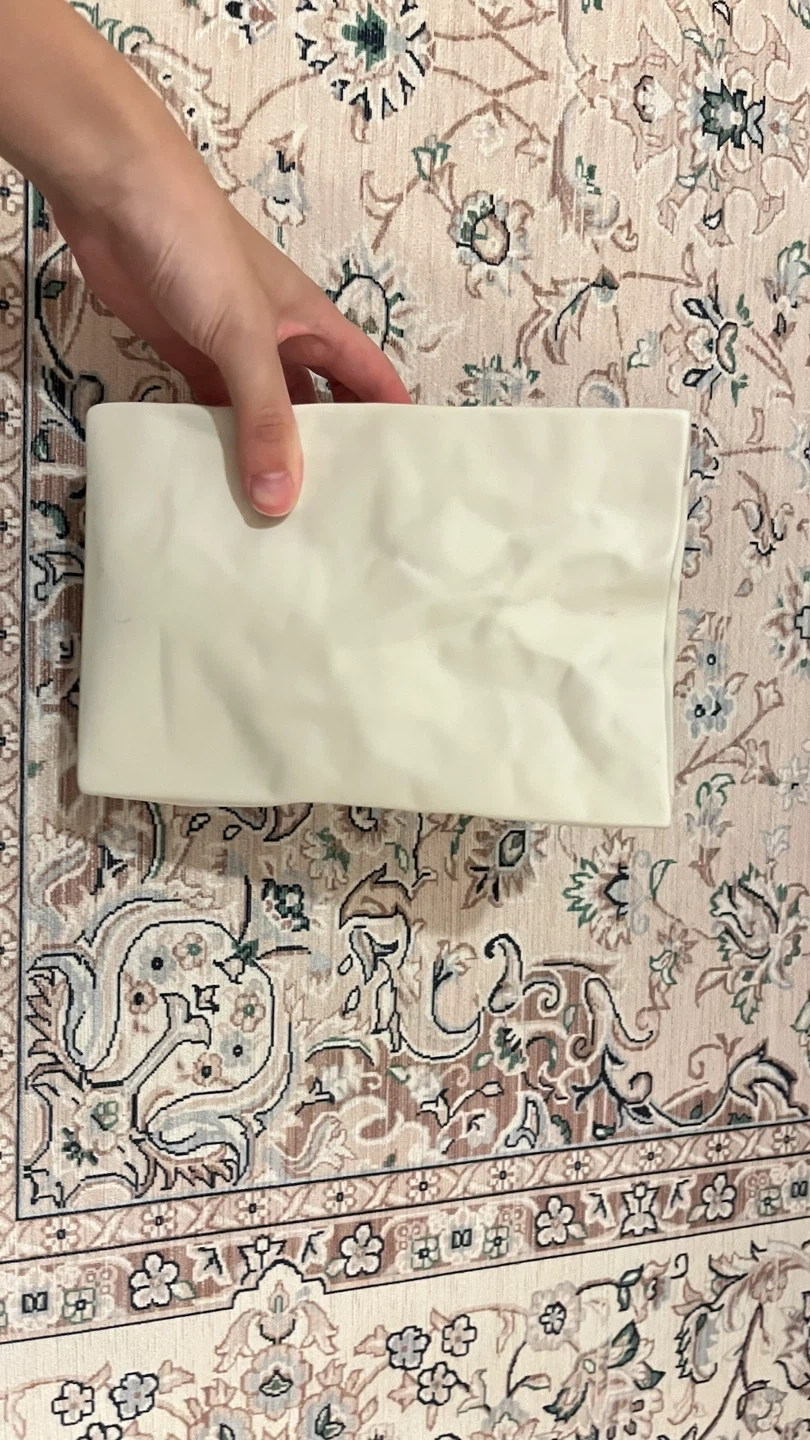 陶器製 花瓶 ホワイト
