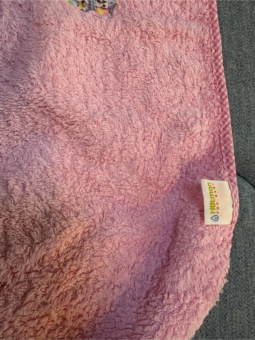 ホットマン ベビータオル ピンクの写真2枚目