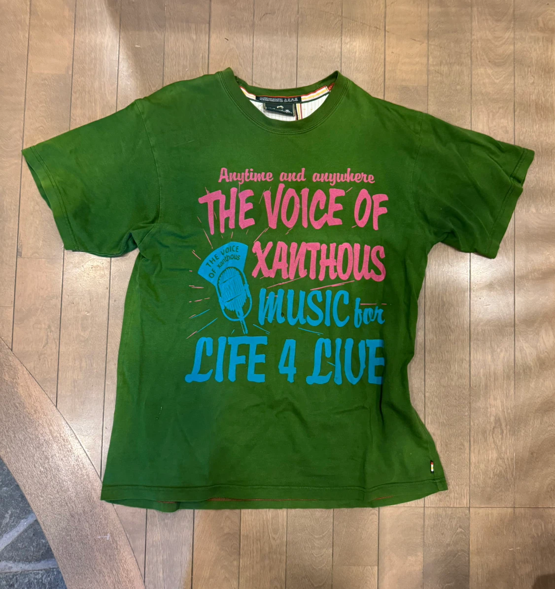 ザンサス ロゴ プリント Tシャツ 緑