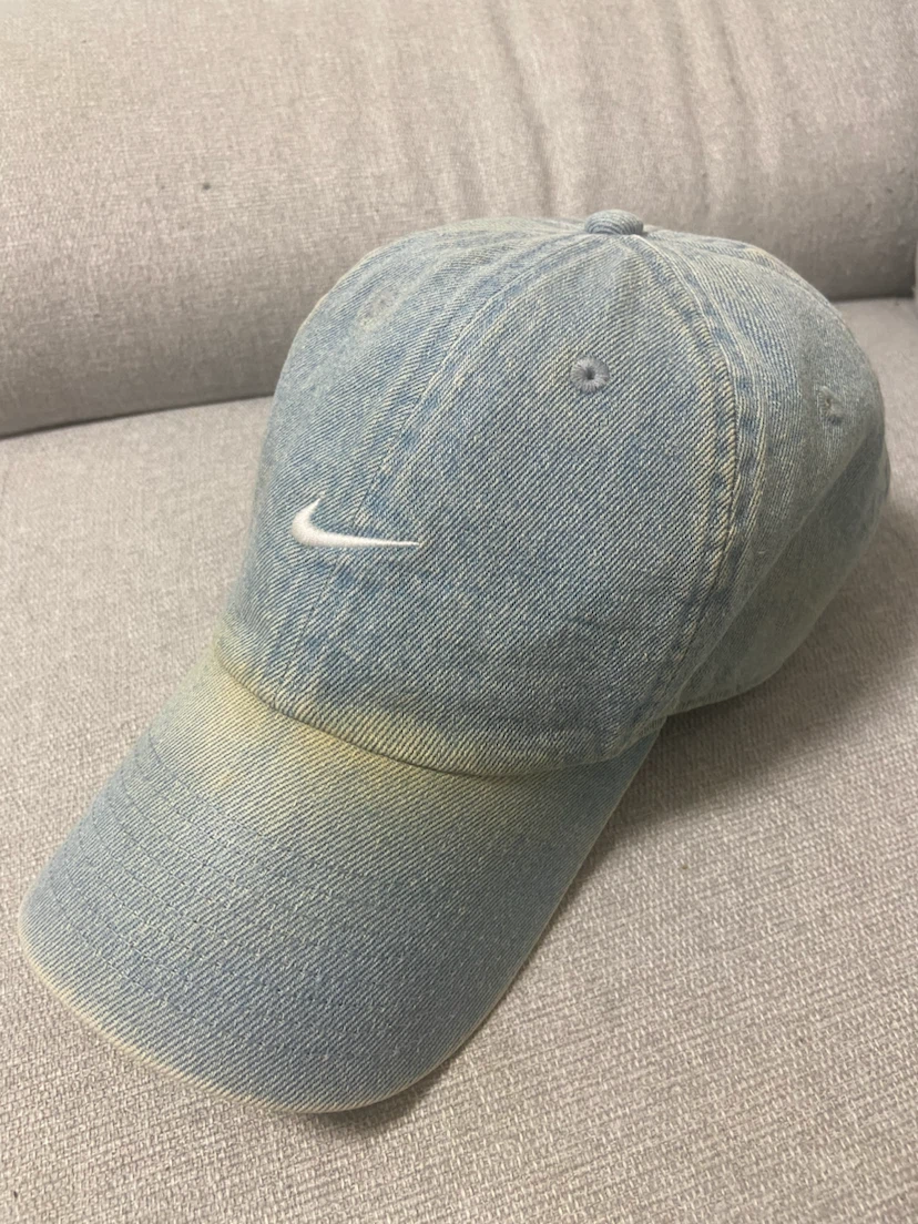 ナイキ ウォッシュ加工 デニム キャップ　M/L