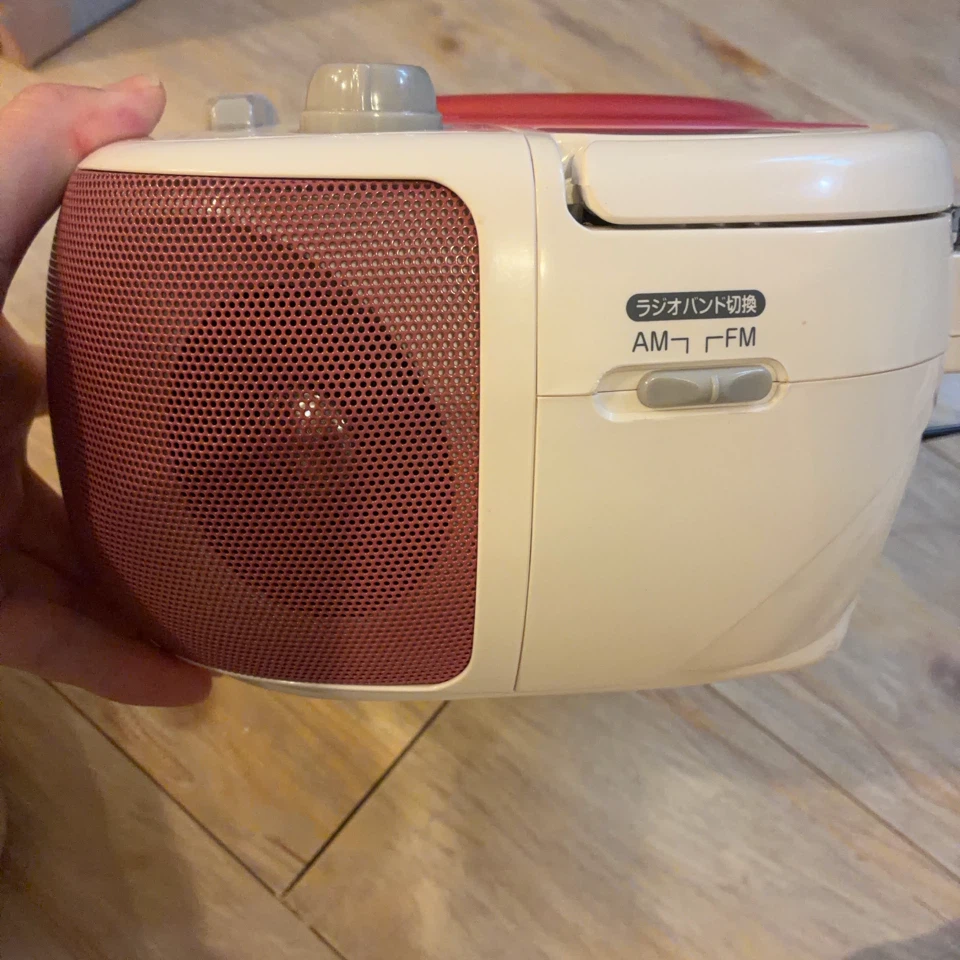 ジャンク品　オーム電機 CDラジオカセットレコーダー RCD-540N-Pの写真3枚目