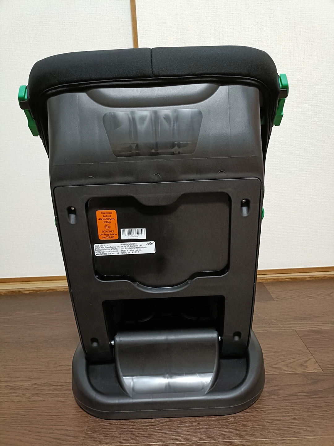 【美品】ジョイー ステディR129 チャイルドシートの写真10枚目