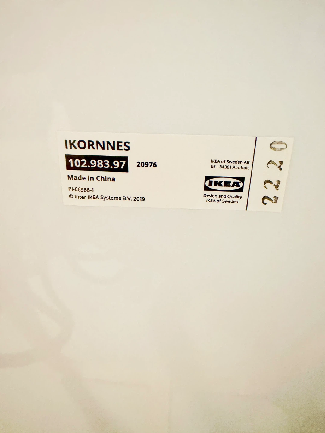 IKEA イコルネス IKORNNES 全身鏡 スタンドミラーの写真3枚目