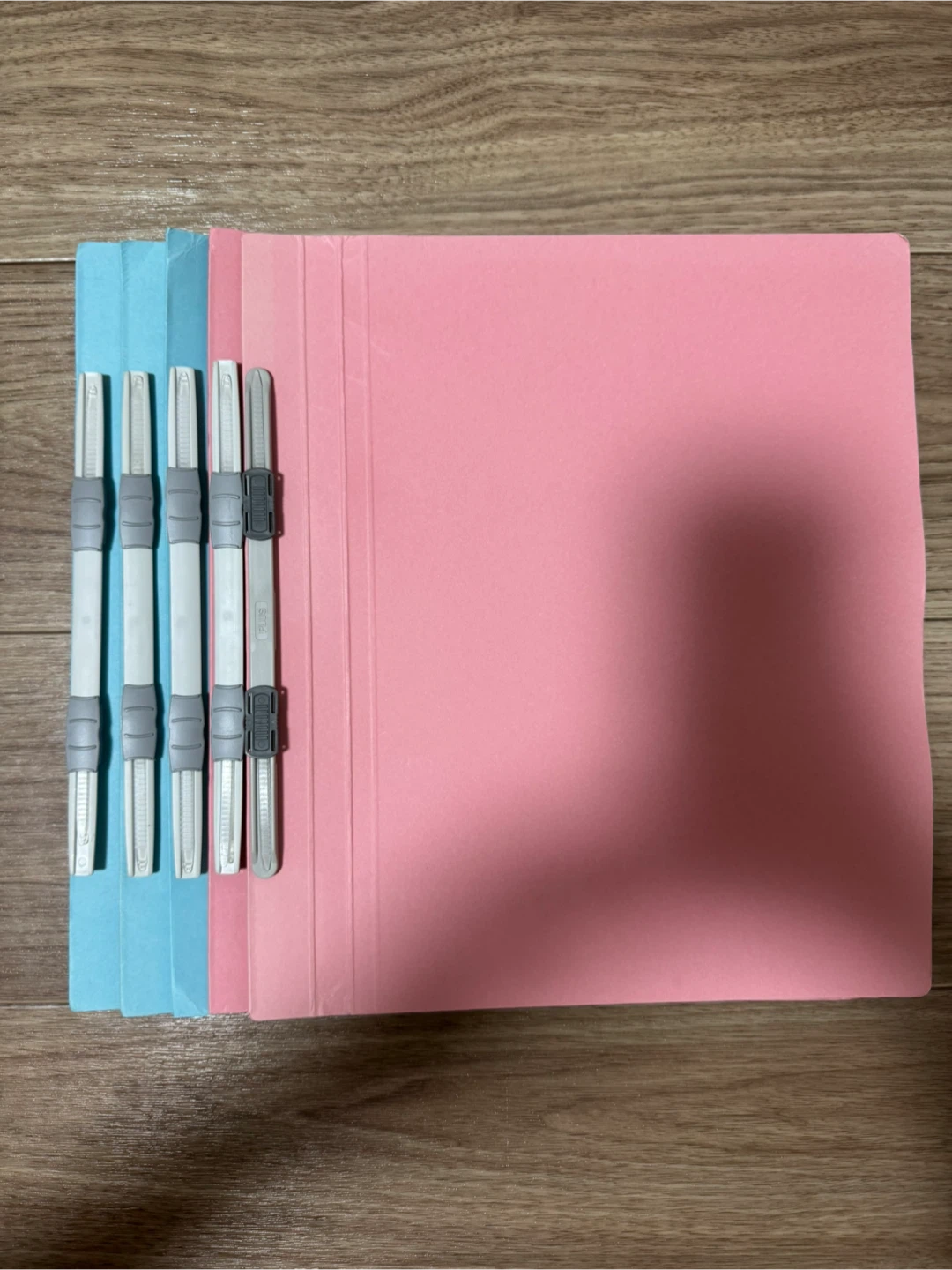 プラス フラットファイル 5冊セット ピンク ブルー