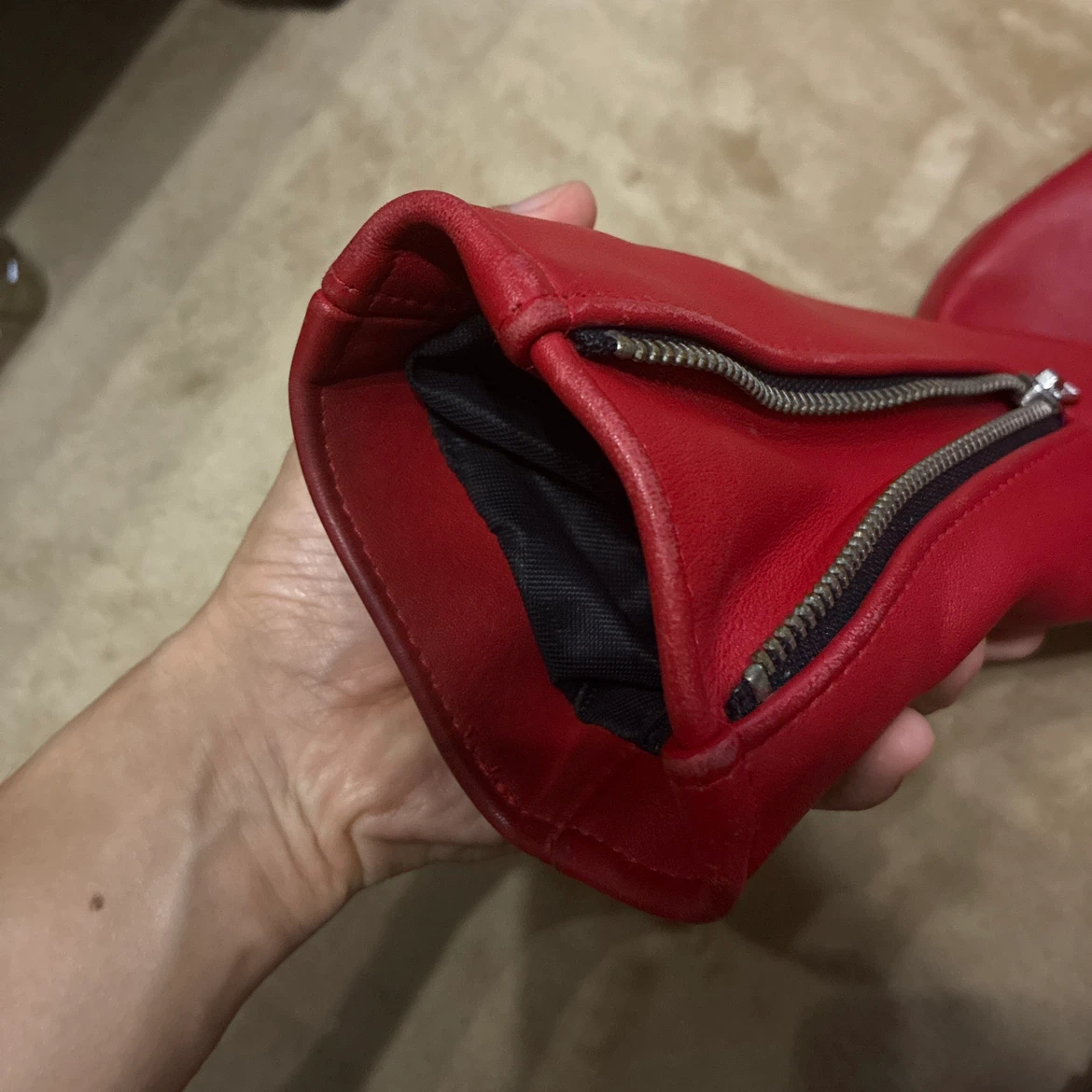 Lewis Leathers ルイスレザー サイクロンライダース レッド 34の写真5枚目