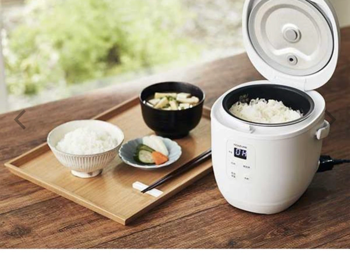 コイズミ 炊飯器 ホワイトの写真3枚目