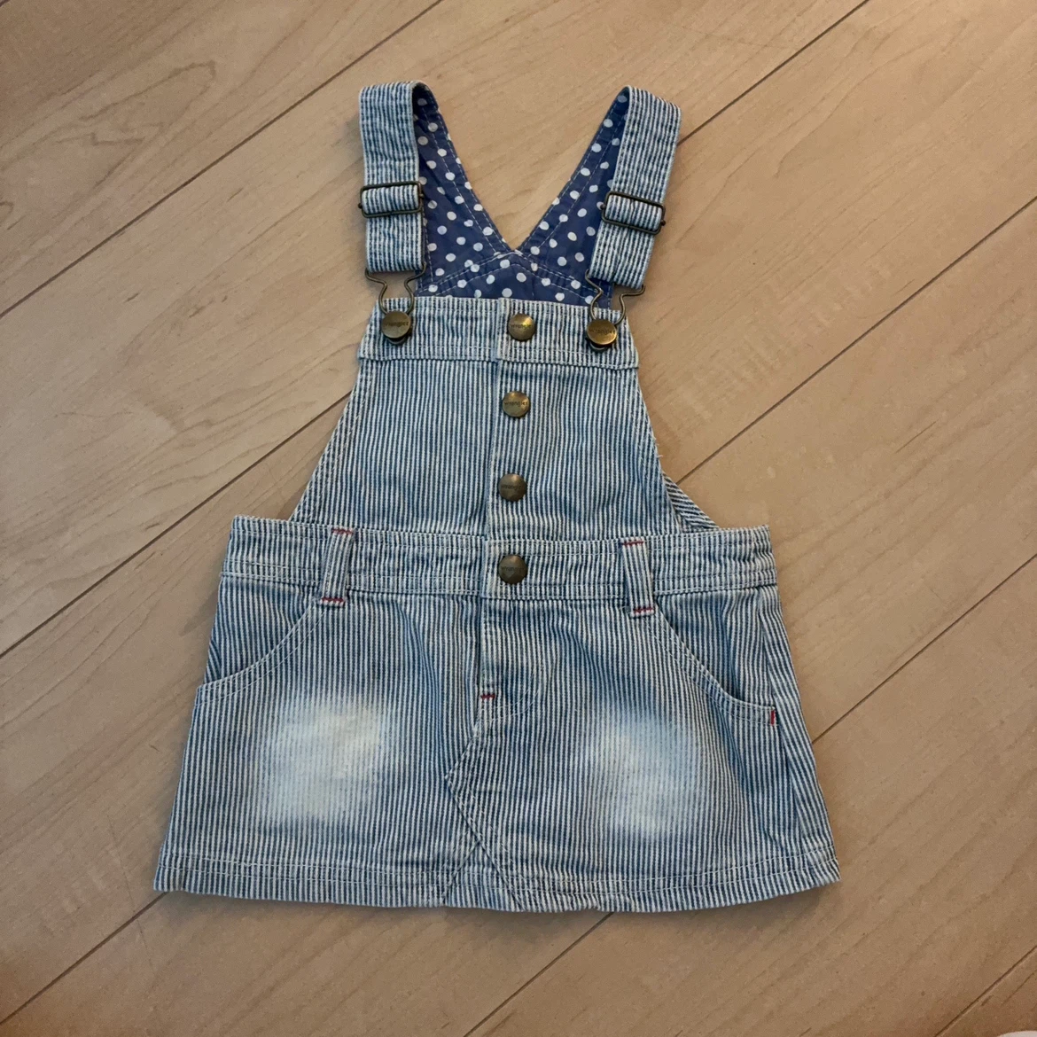 子供服.女の子🌼ラングラー ヒッコリー サロペットスカート