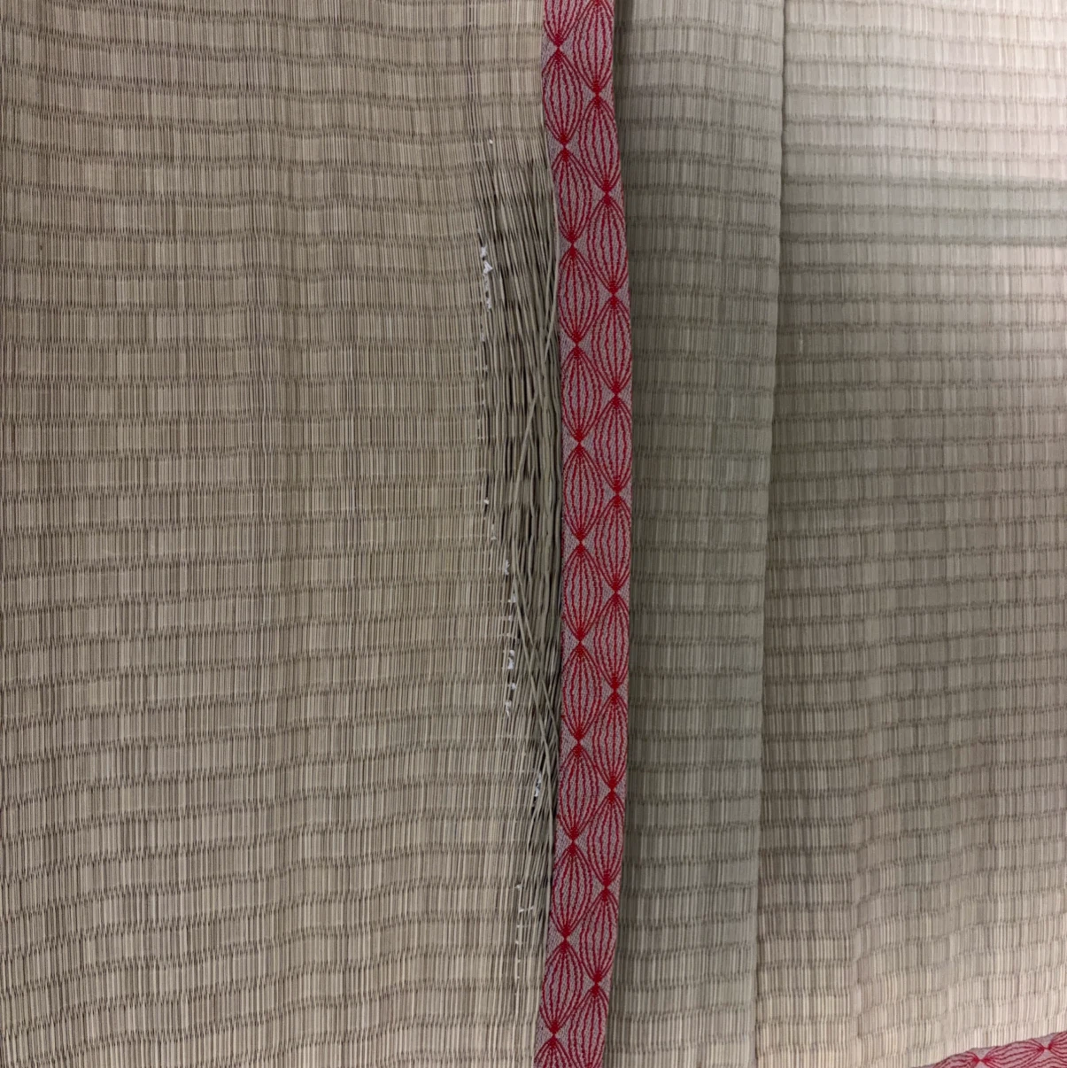 日本製 ござ 上敷き い草マット 赤縁の写真2枚目
