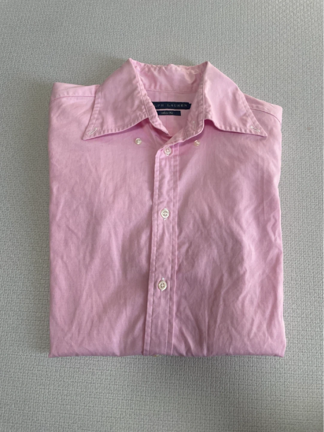 ラルフローレン長袖シャツ ピンク SLIM FIT サイズ2