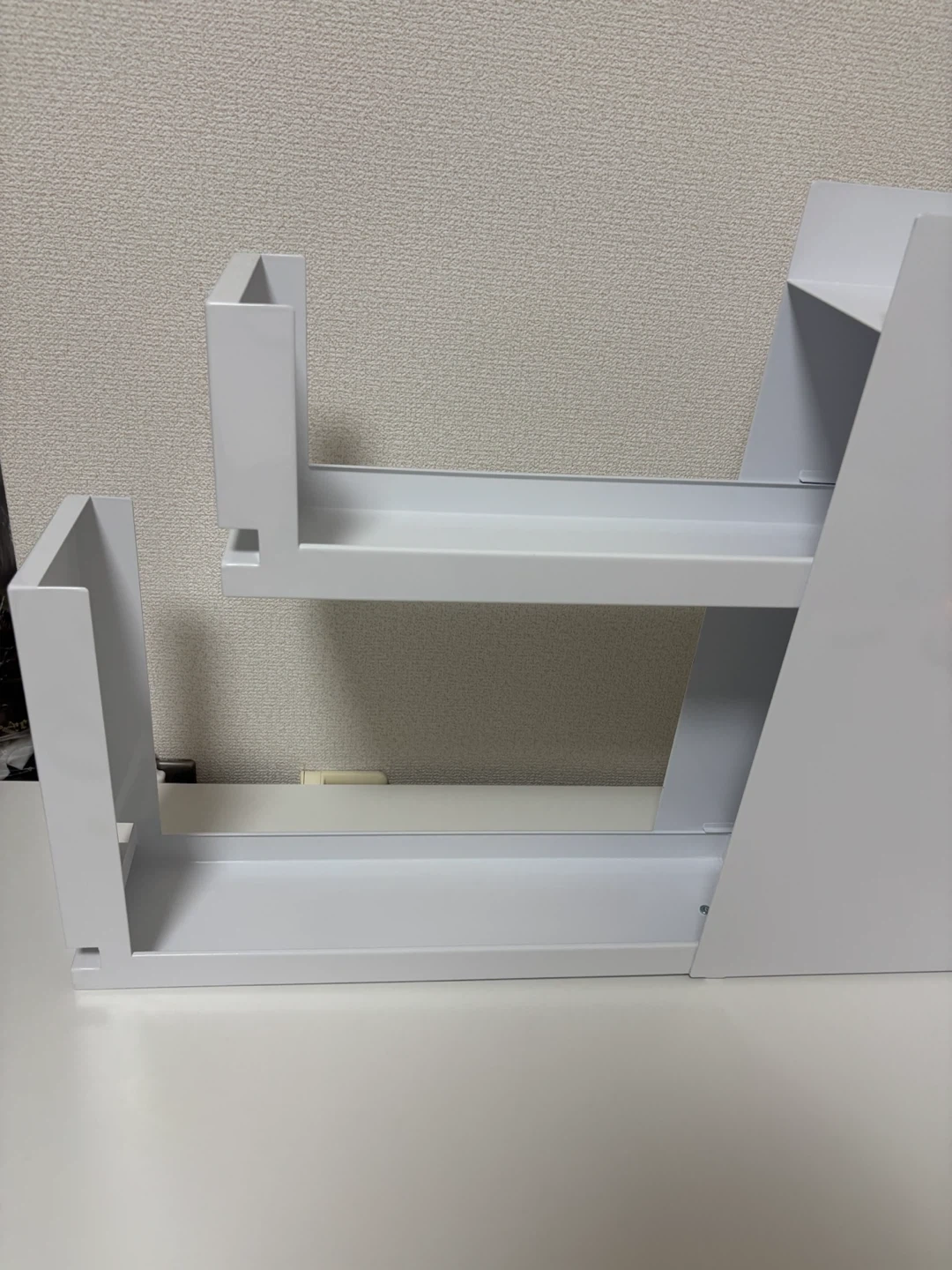 山崎実業 tower 2段 調味料ラック ホワイトの写真2枚目