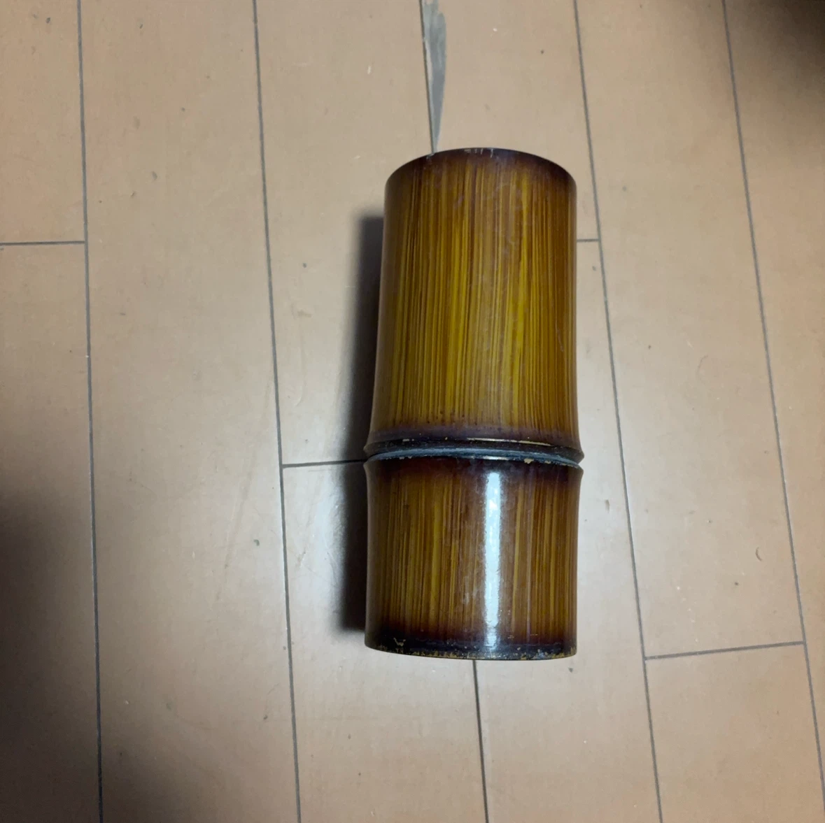 竹製 花入れ 花瓶 筒型