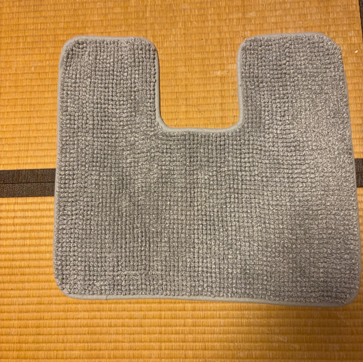 トイレマット グレー U字型