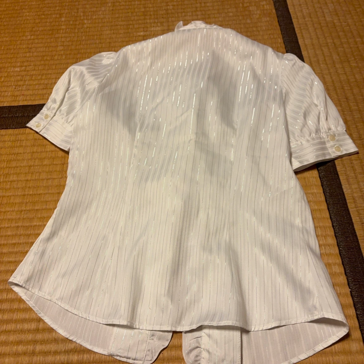 コサ ブラウス フリル 半袖 ホワイト 9Rサイズの写真4枚目