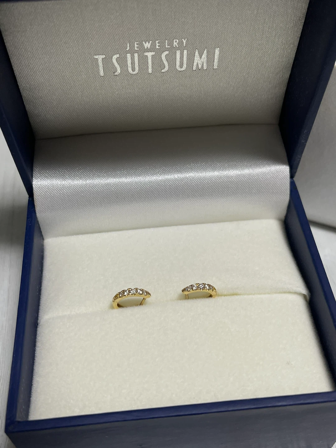 ツツミ K18 ダイヤモンド ピアス