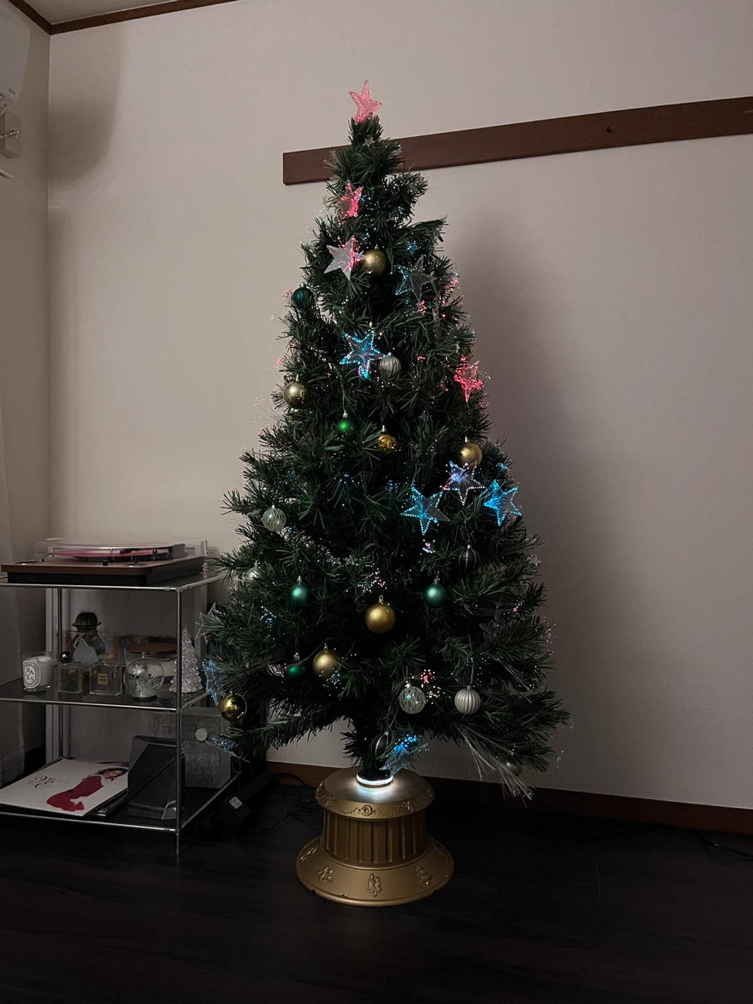 ファイバーライト付きクリスマスツリーの写真3枚目